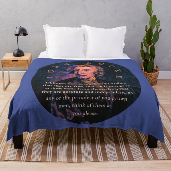 Item preview, John Locke quote: Children have as much mind to show that they are free, that their own good actions come from themselves, designed and sold by artbleed.