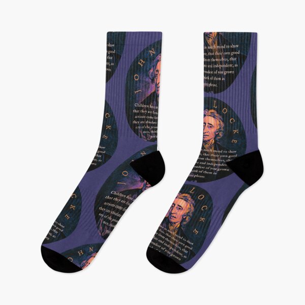 Item preview, John Locke quote: Children have as much mind to show that they are free, that their own good actions come from themselves, designed and sold by artbleed.