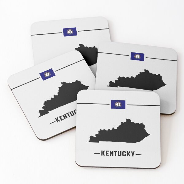 Item preview, Kentucky Pride - Vintage State Silhouette & Flag Design designed and sold by mashmosh.