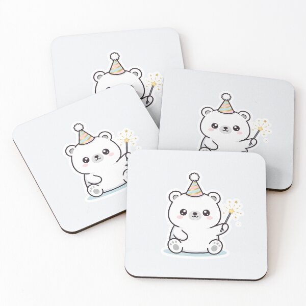 Item preview, Minimalist Polar Bear - Cute Kawaii Winter Bear designed and sold by arup7980.