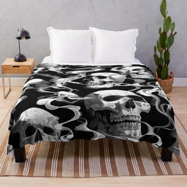 Item preview, Smoking Skulls Dark Pattern designed and sold by Equinox-Ds.