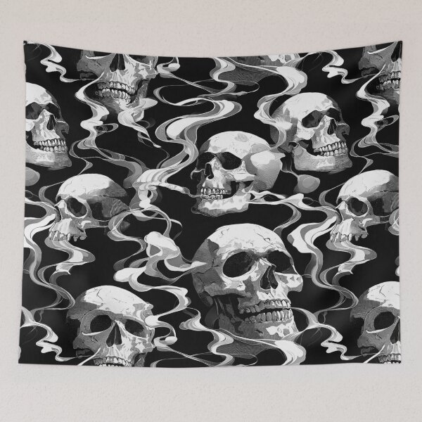Item preview, Smoking Skulls Dark Pattern designed and sold by Equinox-Ds.