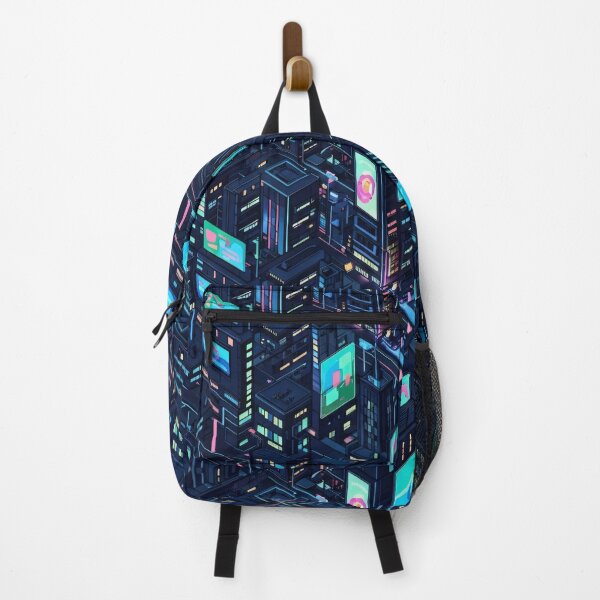 Item preview, Cyberpunk City Grid designed and sold by Kaleidoscope Print.