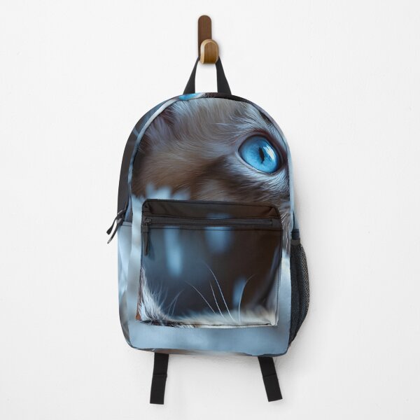 Item preview, Blue-Eyed Kitten Portrait – Cute Cat designed and sold by DreamyWallVibes.