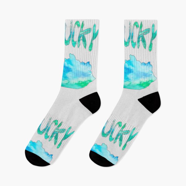 Item preview, Kentucky Watercolor State Silhouette - Blue & Teal Abstract Art designed and sold by mashmosh.