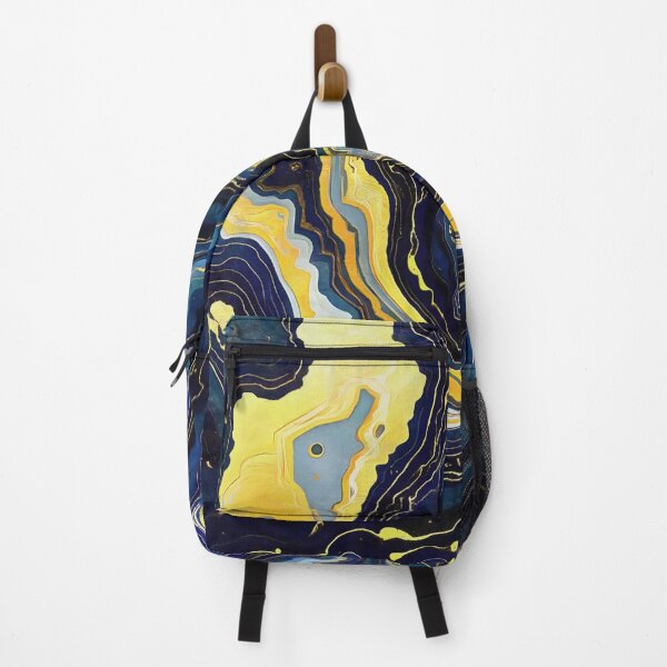 Item preview, Vibrant Swirls of Blue and Gold 2 designed and sold by taiche.