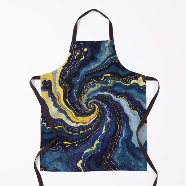 Item preview, Vibrant Swirls of Blue and Gold 2 designed and sold by taiche.