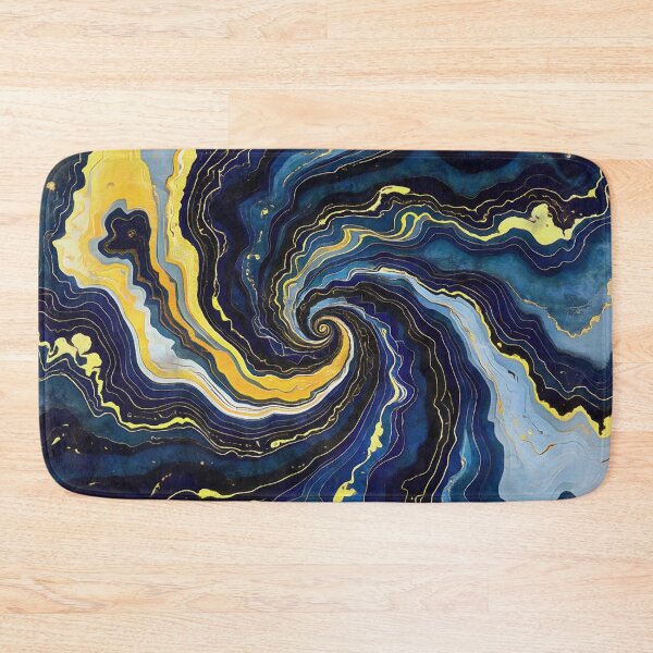 Item preview, Vibrant Swirls of Blue and Gold 2 designed and sold by taiche.