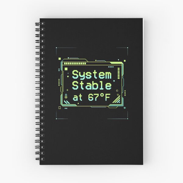 Item preview, System Stable at 67F Futuristic Cyberpunk HUD Pixel Art Design designed and sold by SplashTastic.