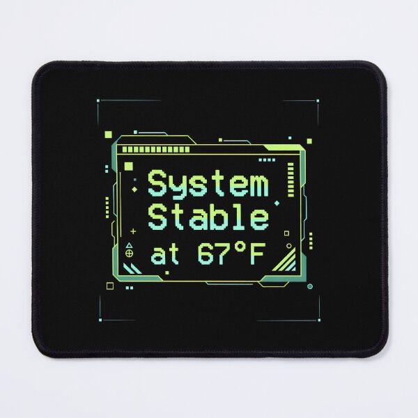 Item preview, System Stable at 67F Futuristic Cyberpunk HUD Pixel Art Design designed and sold by SplashTastic.