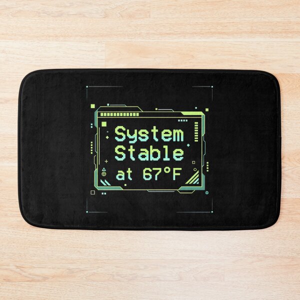 Item preview, System Stable at 67F Futuristic Cyberpunk HUD Pixel Art Design designed and sold by SplashTastic.