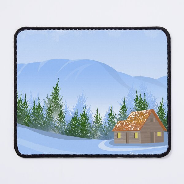 Item preview, Deer in the snow with a house  designed and sold by Anisha  Vaz.