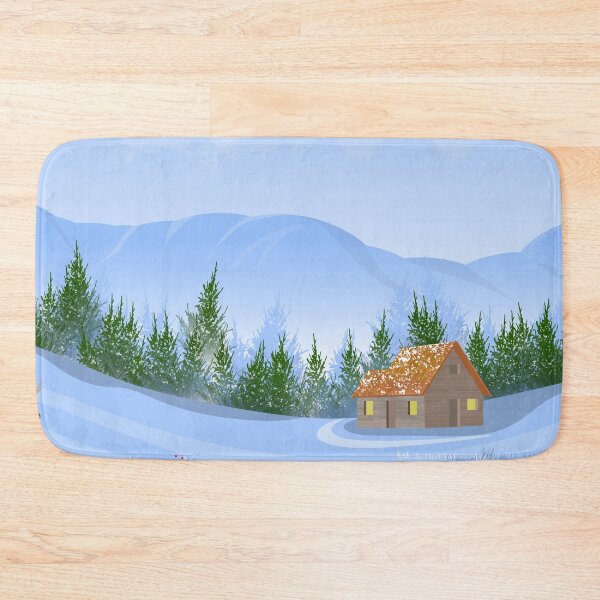 Item preview, Deer in the snow with a house  designed and sold by Anisha  Vaz.