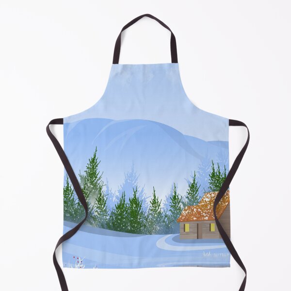 Item preview, Deer in the snow with a house designed and sold by Anisha Vaz.