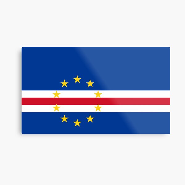 Cape Verde (Cabo Verde) Flag Design Metal Print