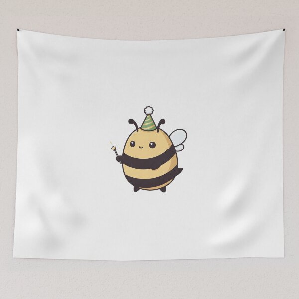 Item preview, Sweet Kawaii Bee - Minimalist Honey Bee Sticker designed and sold by arup7980.