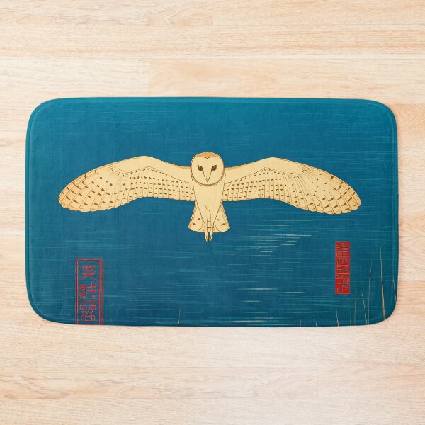 Item preview, Barn Owl Hovering Over the Marsh designed and sold by Ukiyo Aviary.