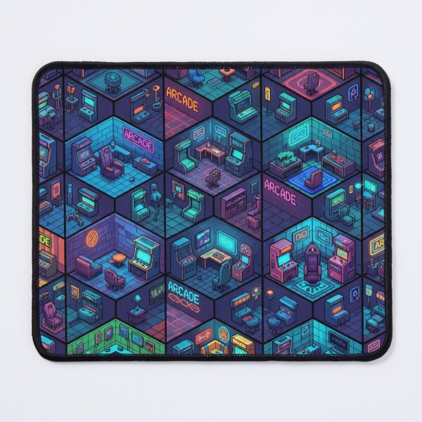 Item preview, Isometric Arcade City designed and sold by Kaleidoscope Print.