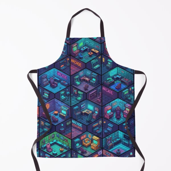 Item preview, Isometric Arcade City designed and sold by Kaleidoscope Print.