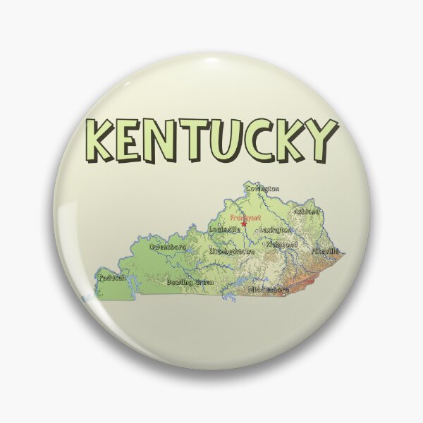 Item preview, Kentucky State Map - Vintage Retro Topography Design designed and sold by mashmosh.