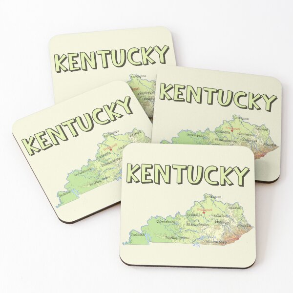Item preview, Kentucky State Map - Vintage Retro Topography Design designed and sold by mashmosh.