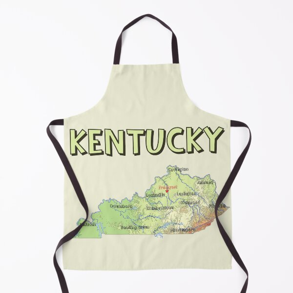 Item preview, Kentucky State Map - Vintage Retro Topography Design designed and sold by mashmosh.
