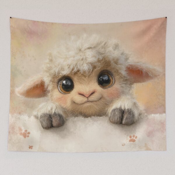 Item preview, Sheep Peeking over Wall 01 designed and sold by Elisabeth Lucas.
