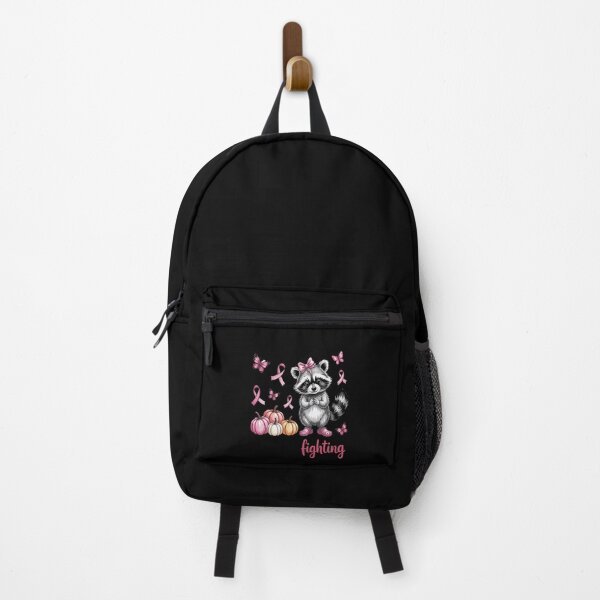 Item preview, Feral and Fighter Raccoon Breast Cancer Awareness designed and sold by Libbysharts.