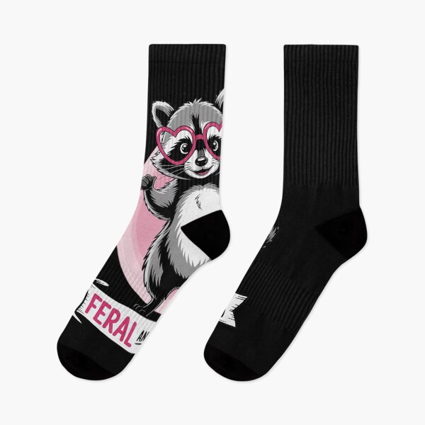 Item preview, Feral and Strong Funny Raccoon Breast Cancer Awareness designed and sold by Libbysharts.