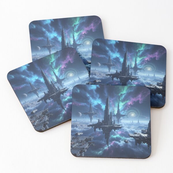Item preview, The Neon Nebula: Floating Outpost in the Gas Giant designed and sold by KYOFRAME.