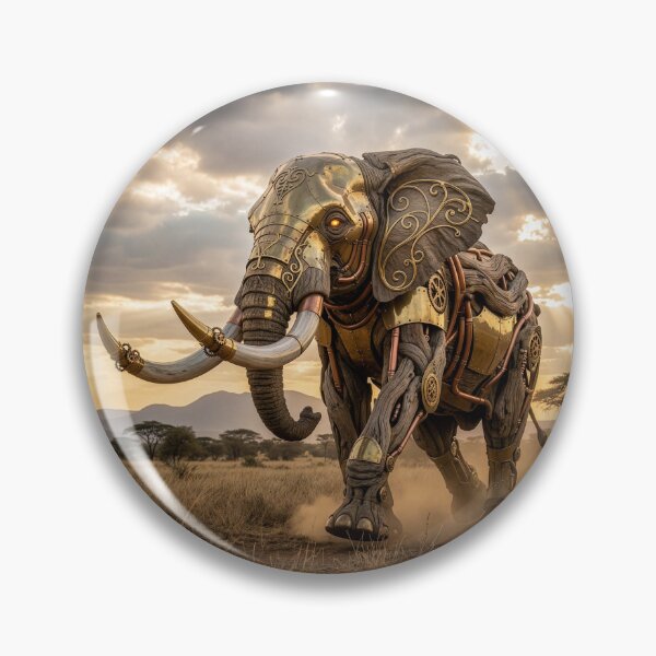 Item preview, Art Nouveau Driftwood Elephant on Savannah designed and sold by Tridentulus.