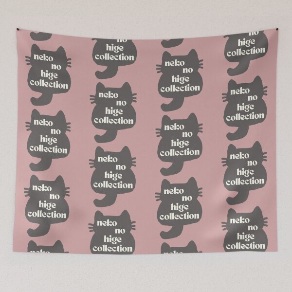 Item preview, Neko no Hige Collection – Cat Back View Silhouette Logo (Gray) designed and sold by nanaronnicoron.