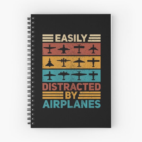Item preview, Easily Distracted By Airplanes Pilot Plane Aviation Airplane designed and sold by markettathorn.