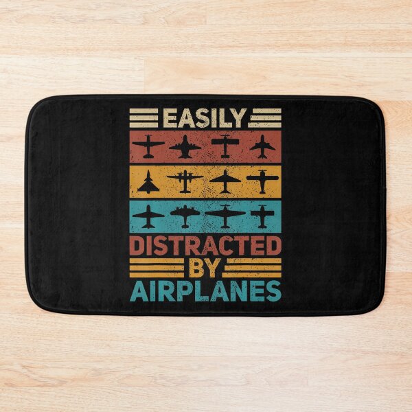 Item preview, Easily Distracted By Airplanes Pilot Plane Aviation Airplane designed and sold by markettathorn.