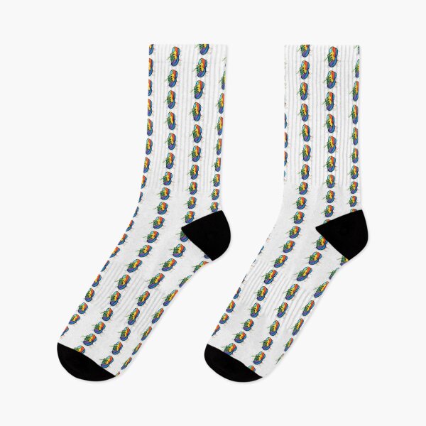 Item preview, 3D Embroidered Sneaker Sticker – Rainbow Pop-Up Street Art Patch designed and sold by Gurjeetpixelart.
