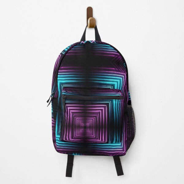 Item preview, Neon Square Tunnel Pattern designed and sold by Kaleidoscope Print.