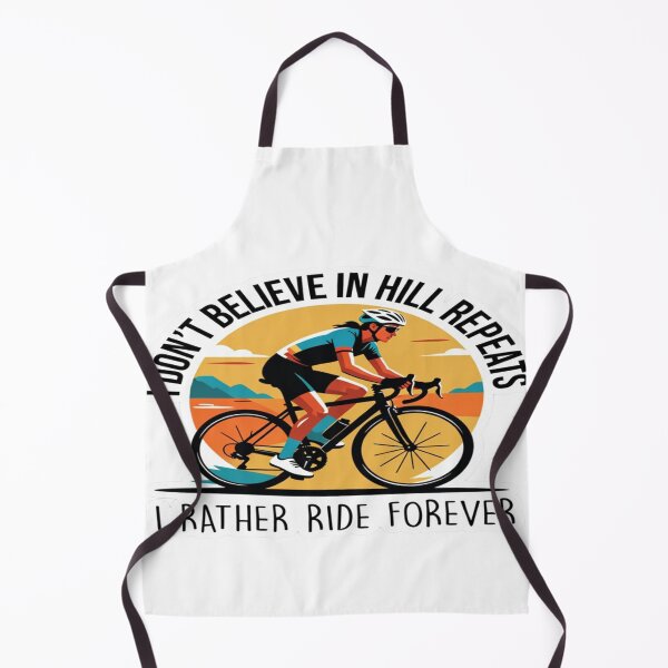 Item preview, I Don’t Believe in Hill Repeats — I’d Rather Ride Forever | Cycling Motivation (Pogi Challenge • Europe 2026) designed and sold by Sushikidsntoddlers.