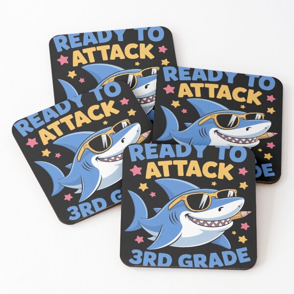 Item preview, First Day of School Shark Ready to Attack 3rd Grade designed and sold by Libbysharts.