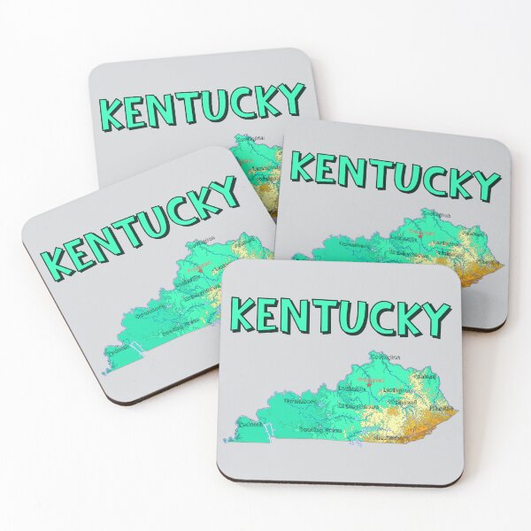 Item preview, Bluegrass State Kentucky Map - Colorful Relief Design designed and sold by mashmosh.
