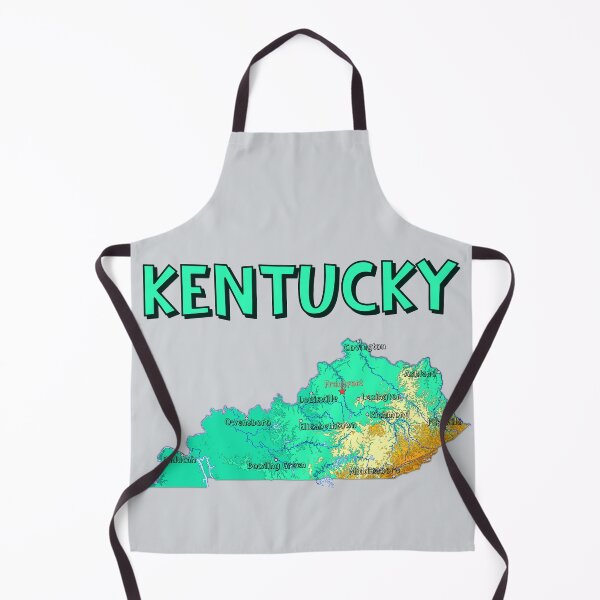 Item preview, Bluegrass State Kentucky Map - Colorful Relief Design designed and sold by mashmosh.