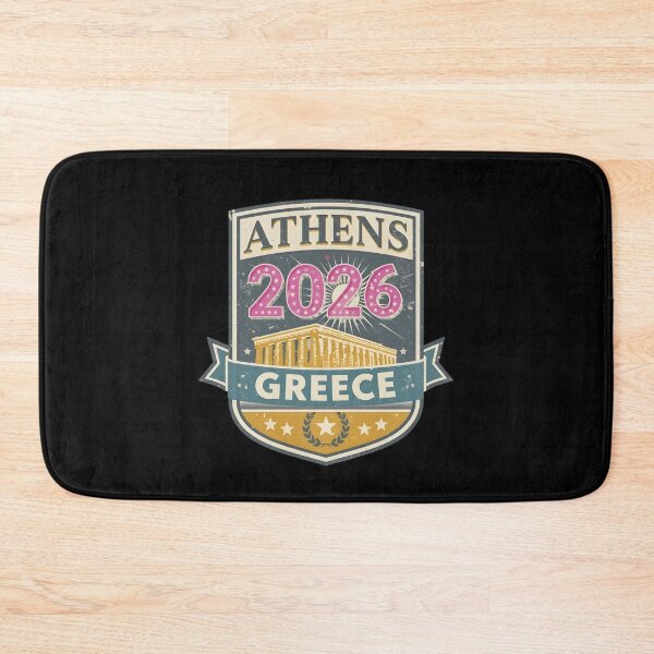 Item preview, Athens 2026 Vintage Travel Badge Graphic T-Shirt - Greece Retro Design designed and sold by FestivityFinds.