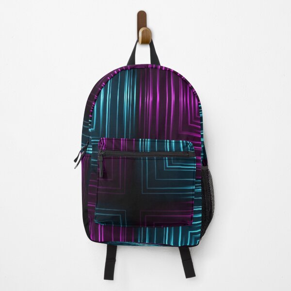 Item preview, Neon Square Depth Pattern designed and sold by Kaleidoscope Print.
