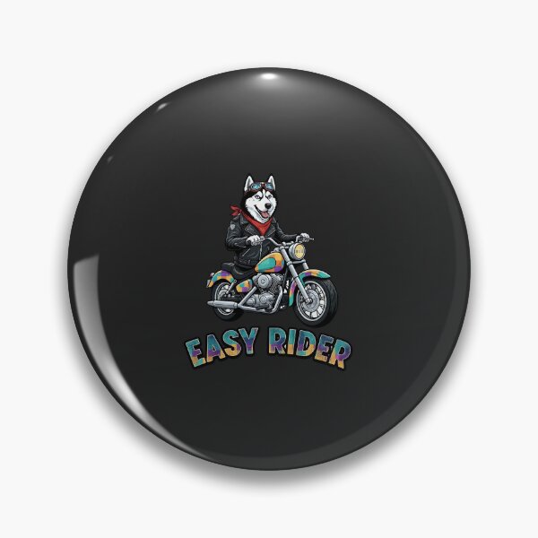 Item preview, Biker Husky Dog on Motorcycle designed and sold by THE-DAILY-DRIPS.
