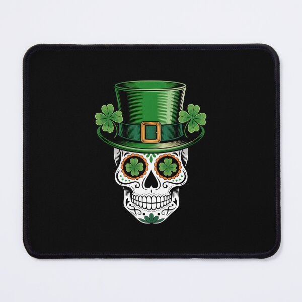 Item preview, Cool Sugar Skull Saint Patrick's Day Shamrock Irish designed and sold by EllenJast.