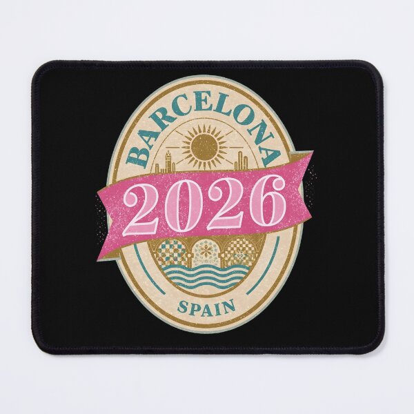 Item preview, Barcelona 2026 Vintage Travel Badge Graphic T-Shirt - Spain Retro Design designed and sold by FestivityFinds.