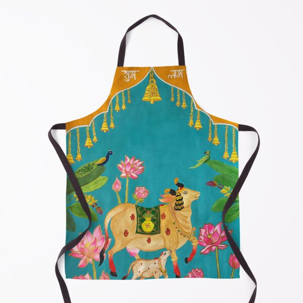Item preview, Kamadhenu with Flowers and Birds designed and sold by ArtistCastleSri.