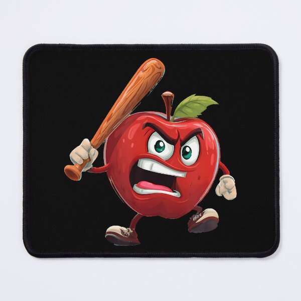 Item preview, Amazing Apple Face With Sport Baseball Bat designed and sold by markettathorn.