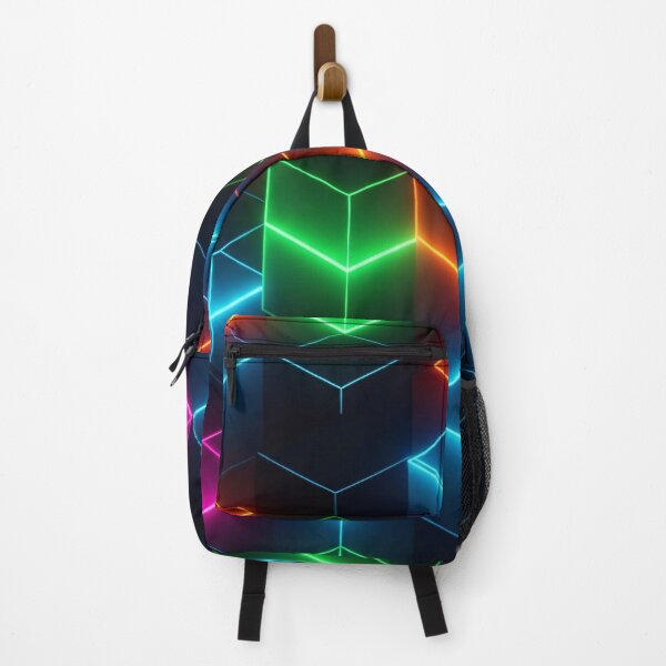 Item preview, Neon Cube Grid Glow designed and sold by Kaleidoscope Print.