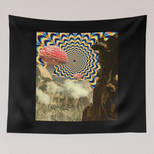 Item preview, Psychedelic Mountain Retro Landscape designed and sold by razlinesenowp.