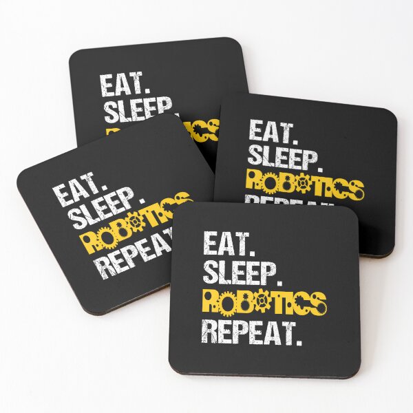 Item preview, Robotics Eat Sleep Repeat Machine Engineer Robots designed and sold by scottsurswab.